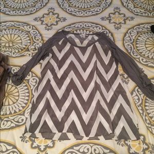 Charming Charlie chevron top